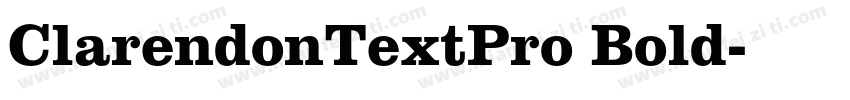 ClarendonTextPro Bold字体转换